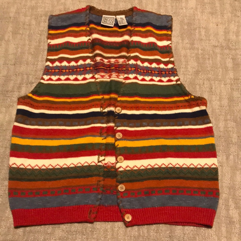 Original RUSS Sport Company vintage sweater vest.